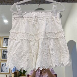 Zara White Lace Skirt
